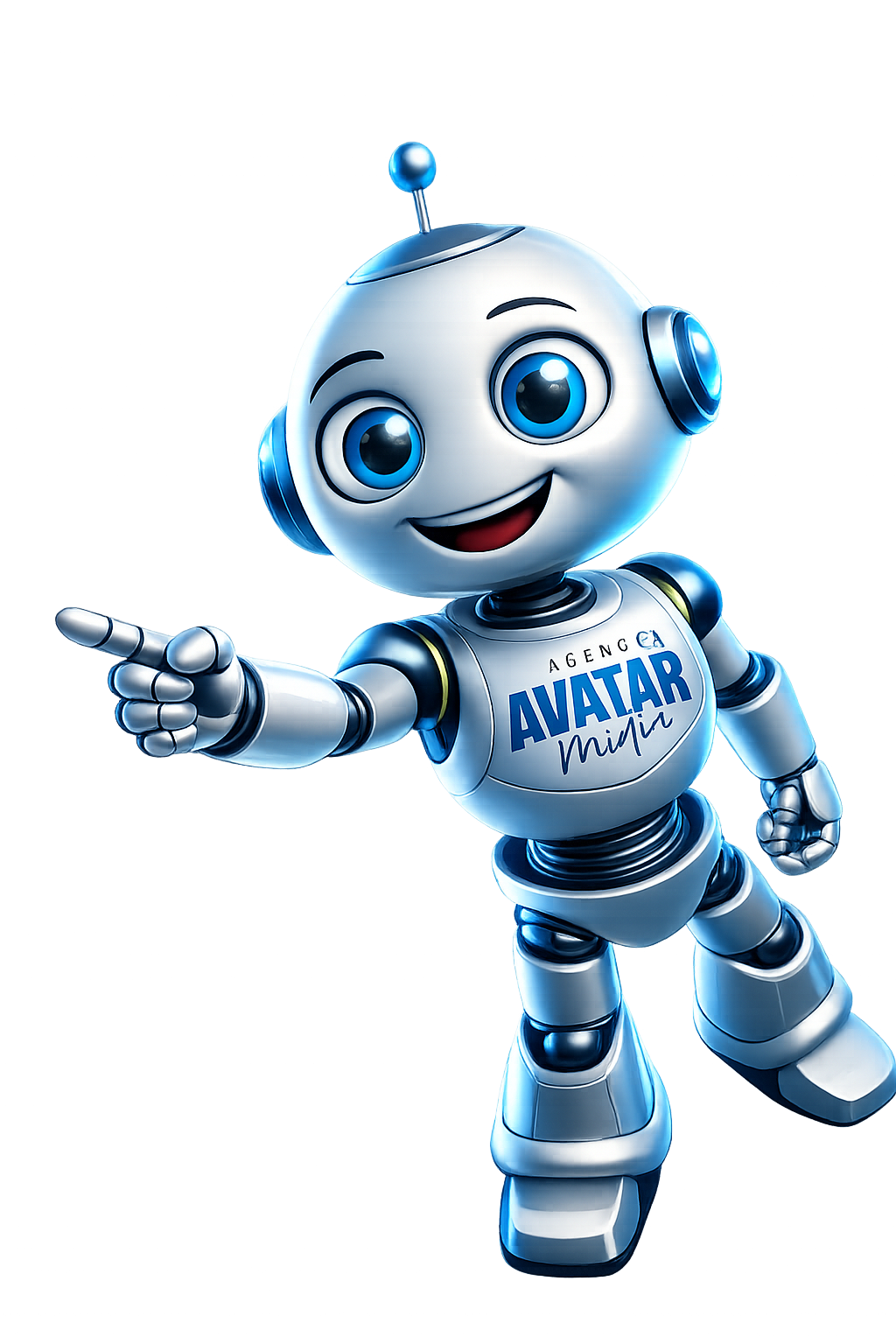 Personagem digital 3D Avatar Mídia